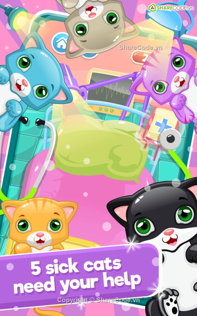 baby game,little game,game child,Little Cat Doctor,Cat Doctor